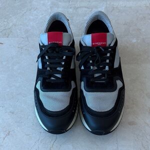 Givenchy Men's Black, Gray, and Red Sneakers